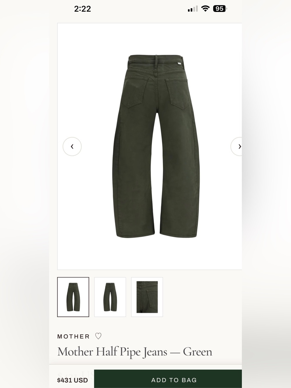 NWT Mother jeans half pipe jeas size 24 . price is firm !